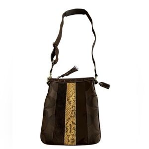 Vintage Coach Hampton Python Swingpack Crossbody - EUC